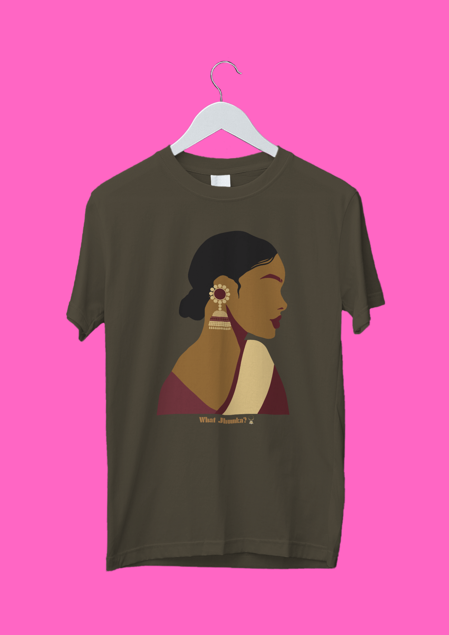 Jhumka Printed Women's Printed T-Shirt | Rocky aur Raani ki Prem Kahani