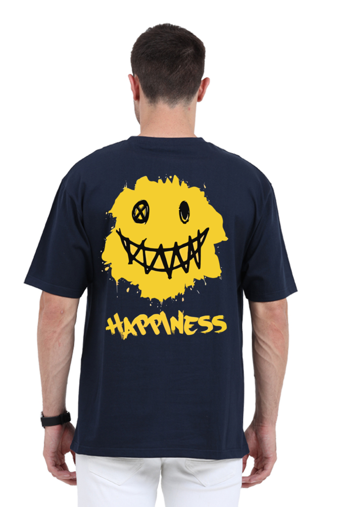 Printed Unisex Oversized T-Shirt | Happiness