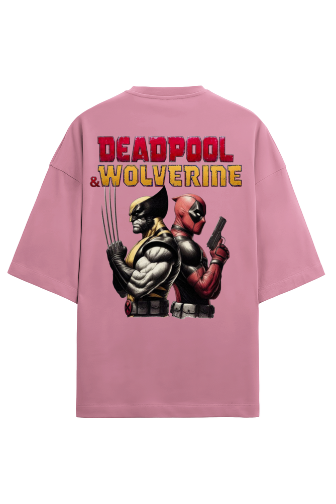 Deadpool & Wolverine Printed Heavyweight Oversized Terry Cotton Unisex Tee