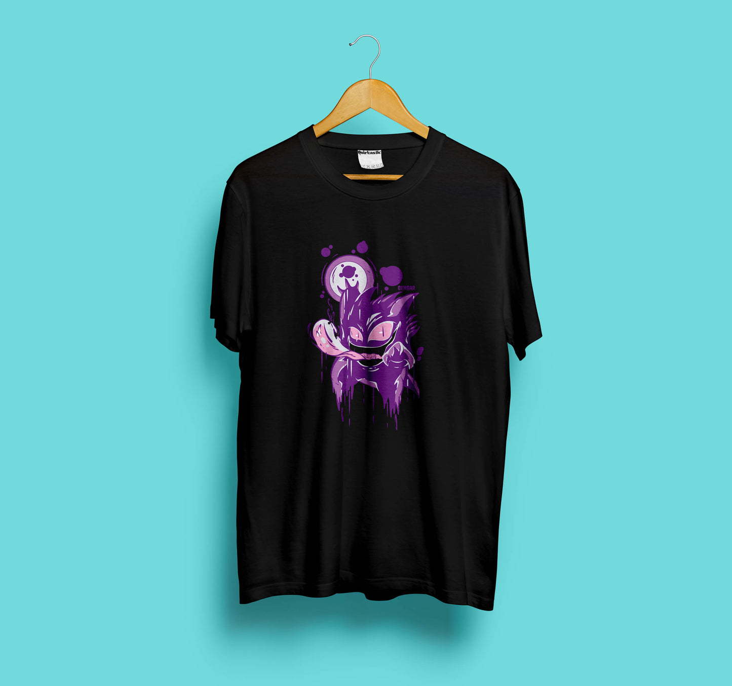 Gengar Shadow Enigma Printed Regular Unisex T-Shirt: Embrace the Mystery