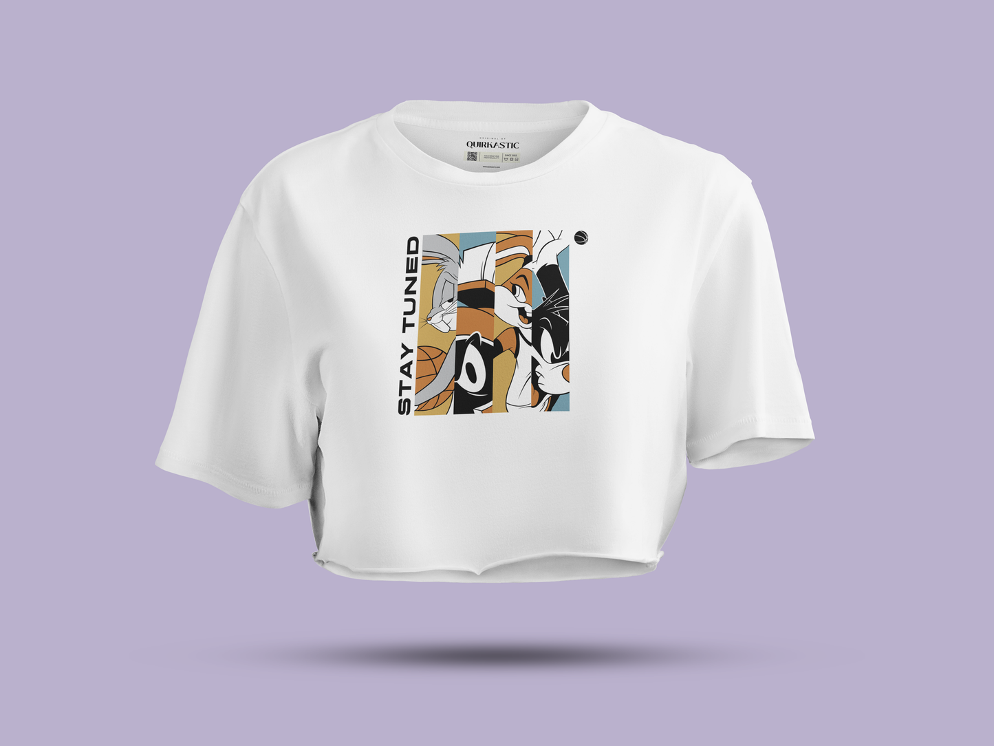 Stay Tuned Printed Crop Top