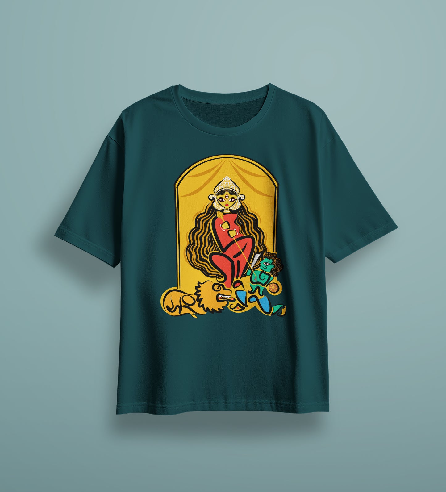 Ma-Durga Printed Unisex Oversized T-Shirt