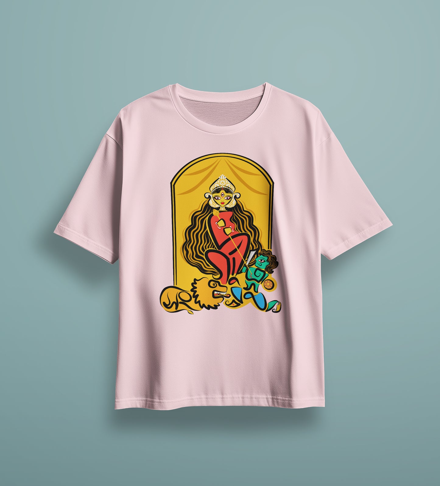 Ma-Durga Printed Unisex Oversized T-Shirt
