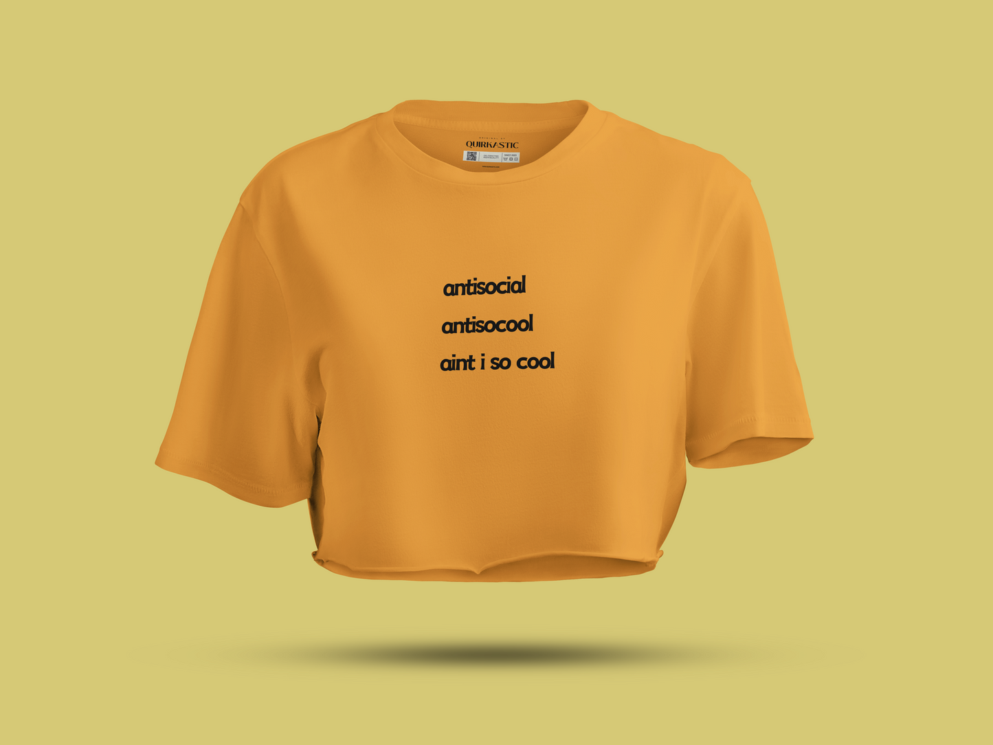 Aint I So Cool Printed Crop Top for Women