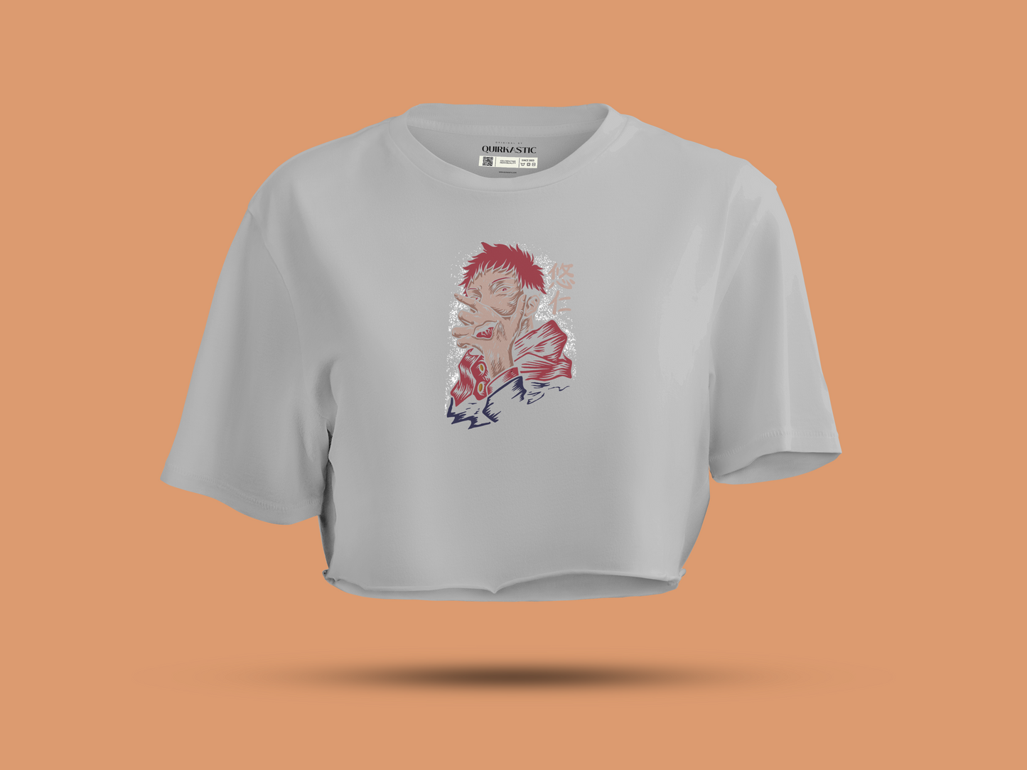 Ryomen Sukuna Printed Crop Top for Women