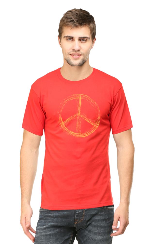 Peace Printed Unisex Regular T-Shirt