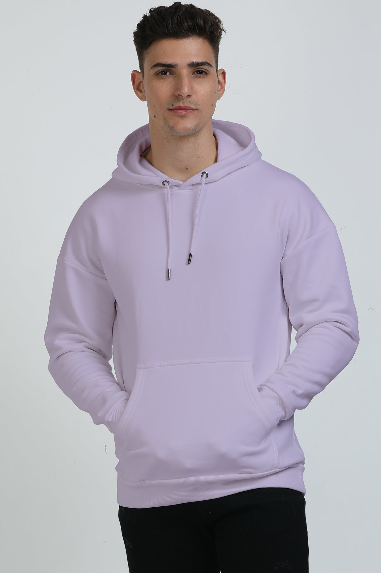 Unisex Solid Heavyweight Oversized Hooded Sweatshirt