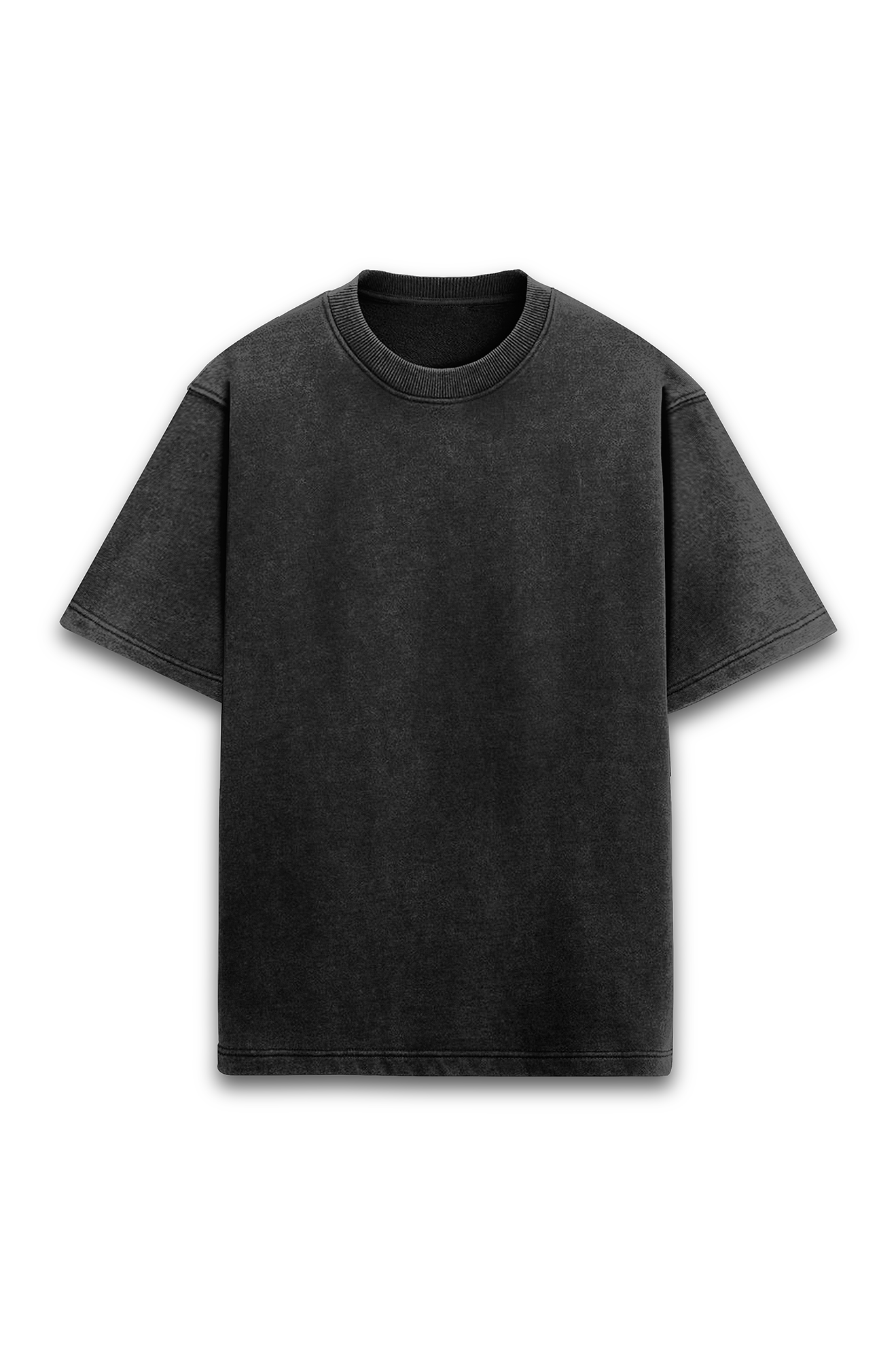 Black Unisex Acid Wash Oversized Premium T-shirt