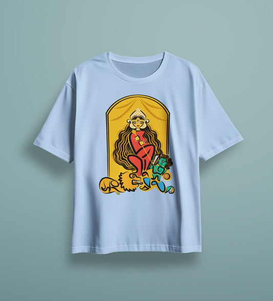 Ma-Durga Printed Unisex Oversized T-Shirt