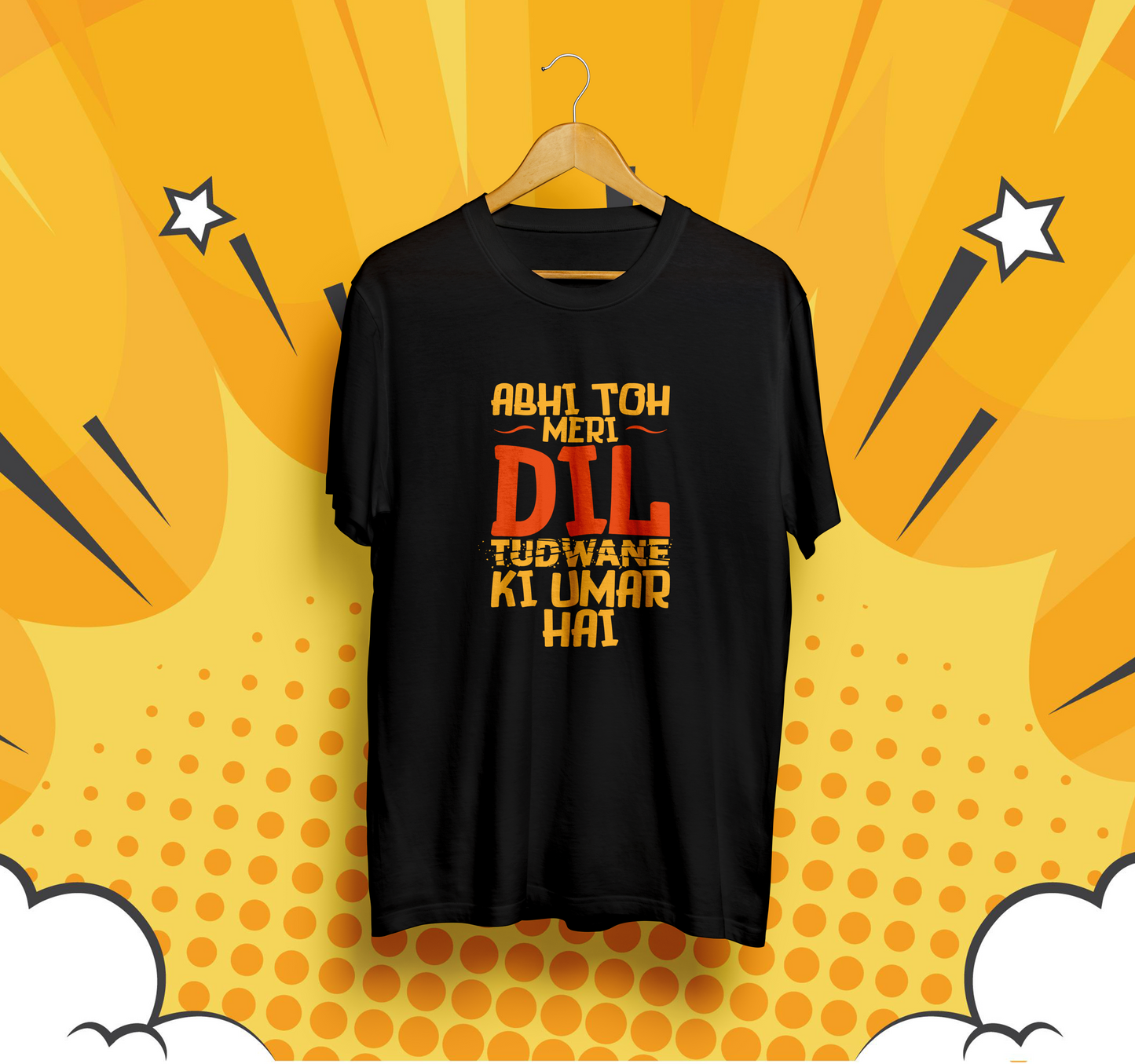 Desi Printed Unisex T-Shirt | Abhi to Meri