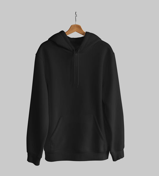 Solid Black Hooded SweatShirt