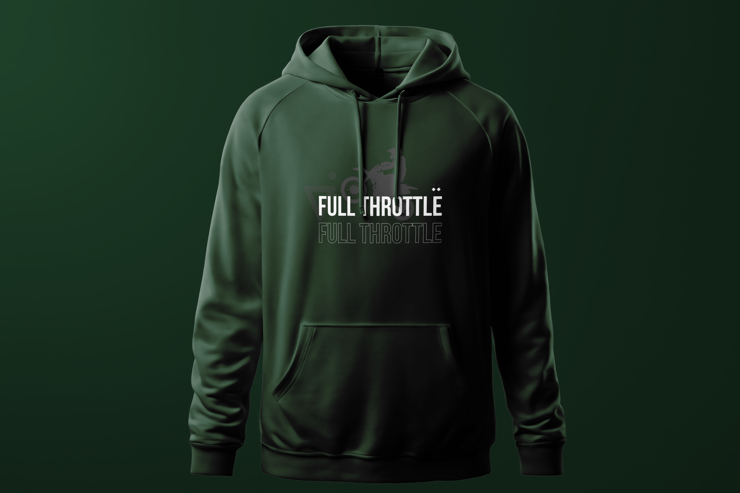 Throttle Printed Regular Hoodie