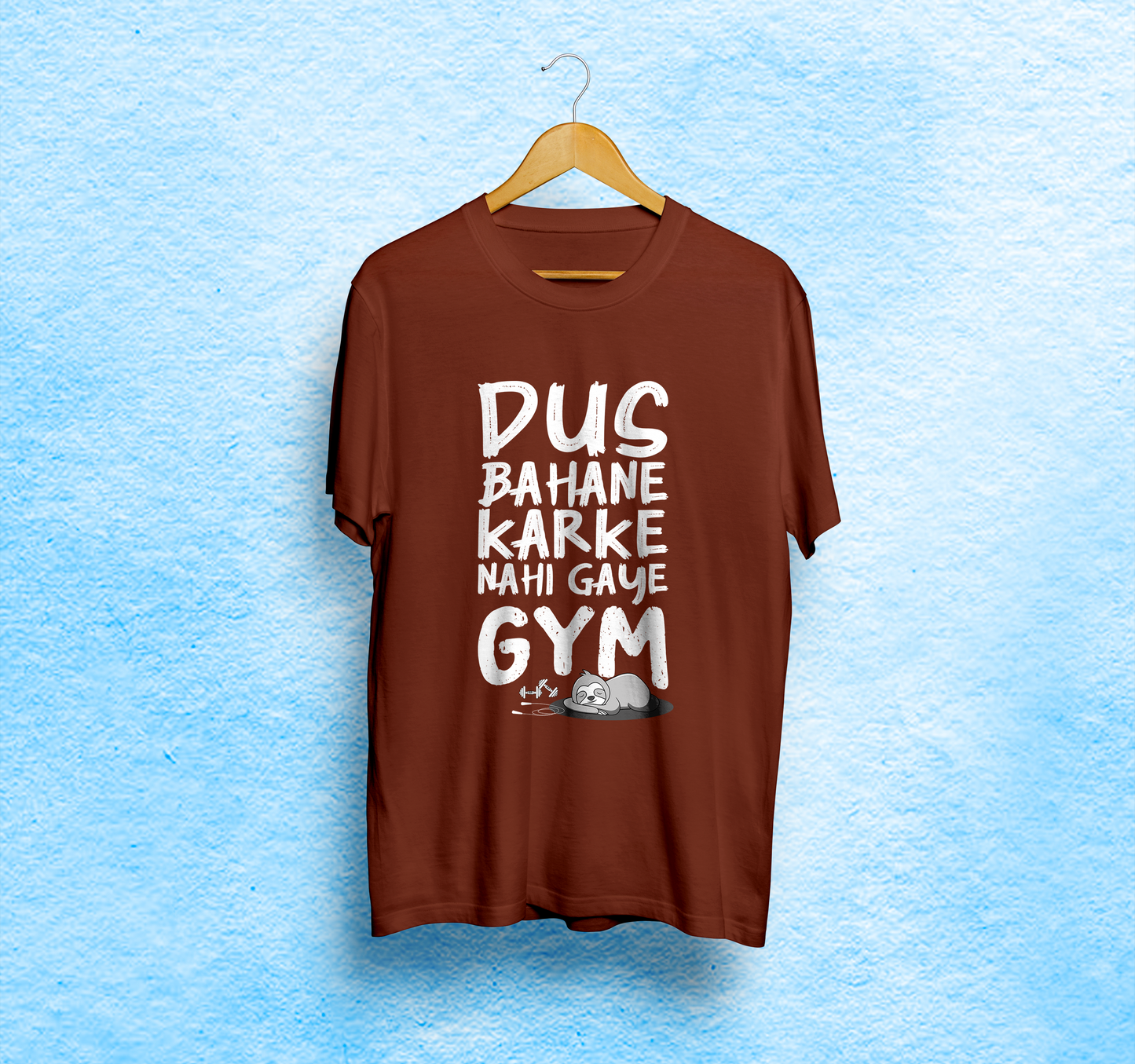 Desi Printed Unisex T-Shirt | Dus Bahane Karke Nahi Gaye Gym 🏋️‍♀️
