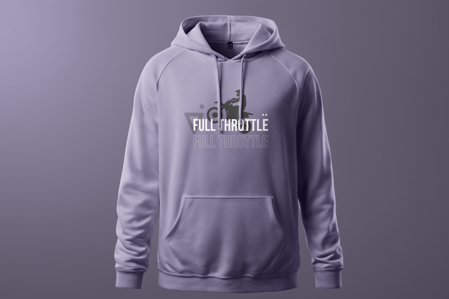 Throttle Printed Regular Hoodie