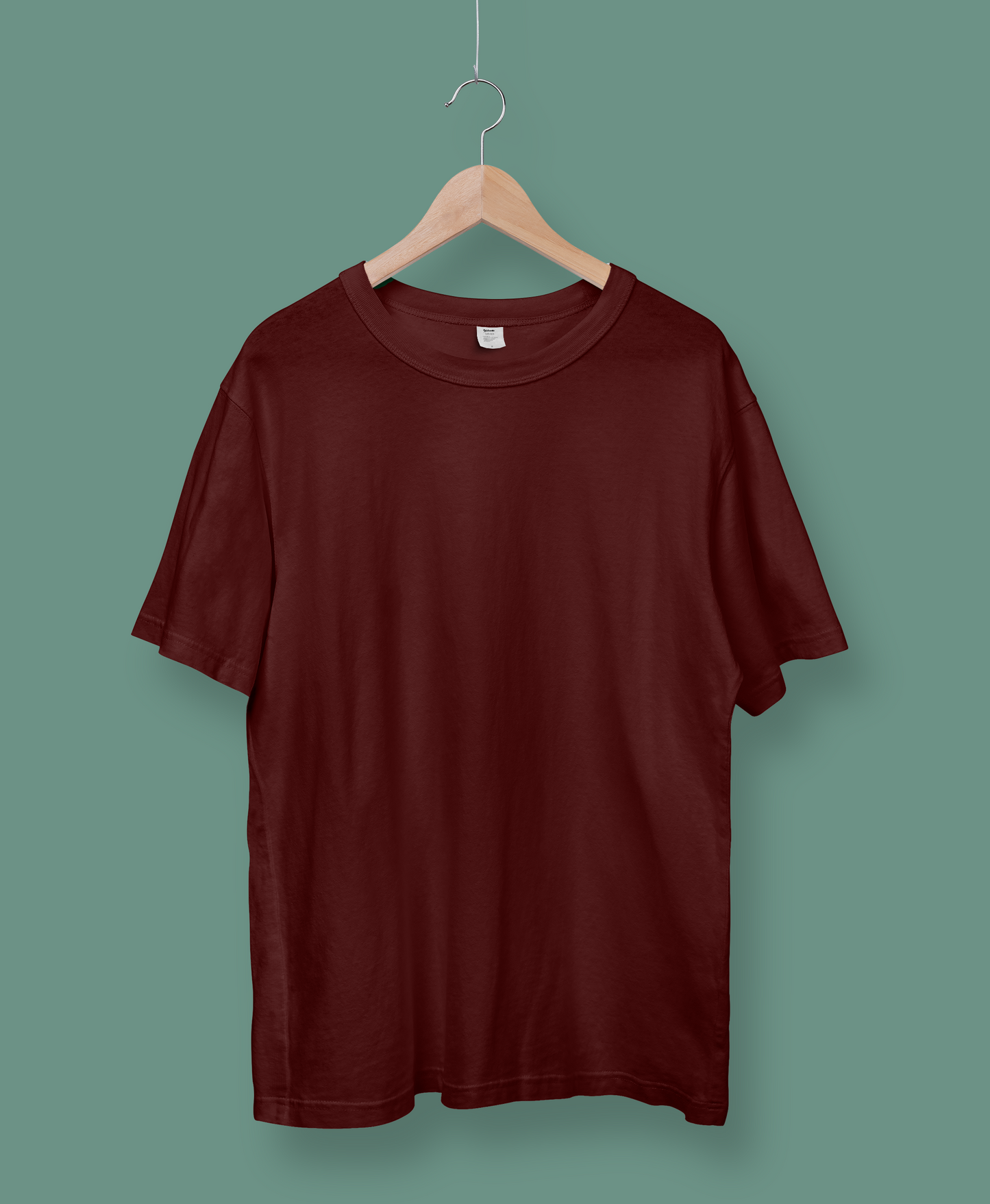 Solid Maroon Oversized T-Shirt Unisex