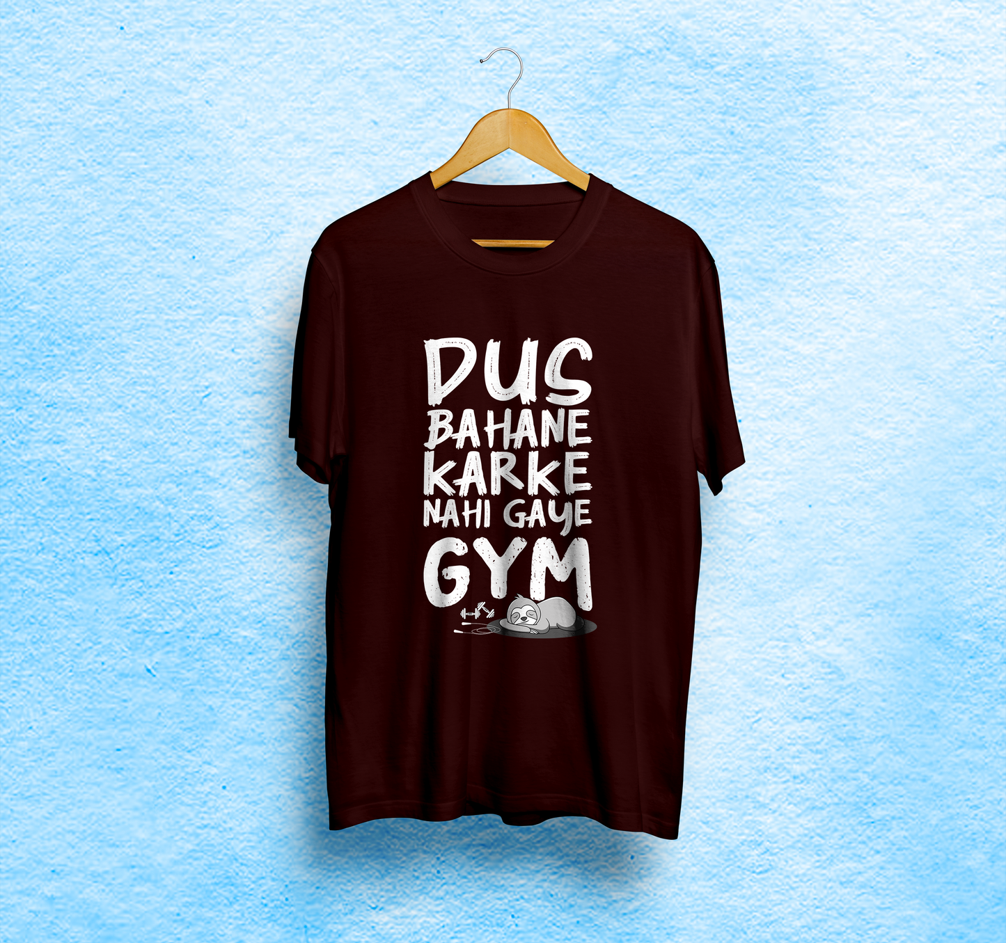 Desi Printed Unisex T-Shirt | Dus Bahane Karke Nahi Gaye Gym 🏋️‍♀️