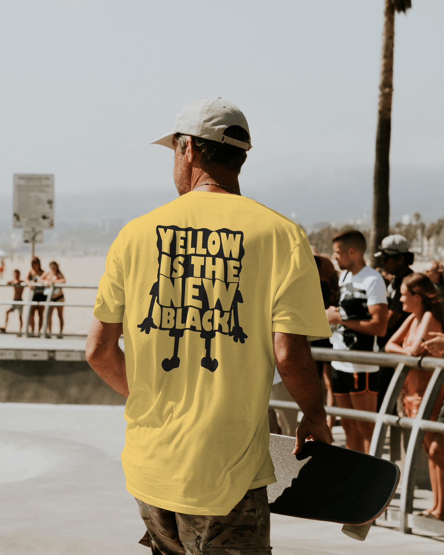 Printed Unisex Oversized T-Shirt | Yellow Is New Black