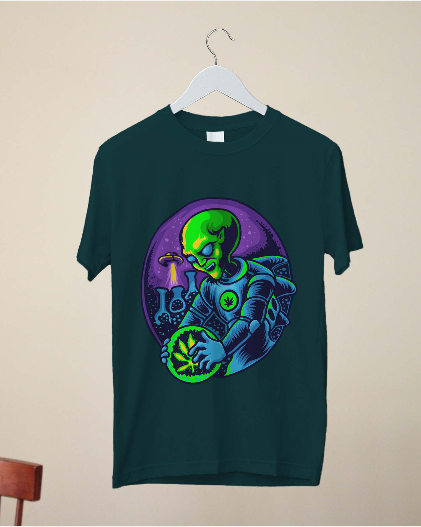 Printed Men T-Shirt | Alien research on cannabis