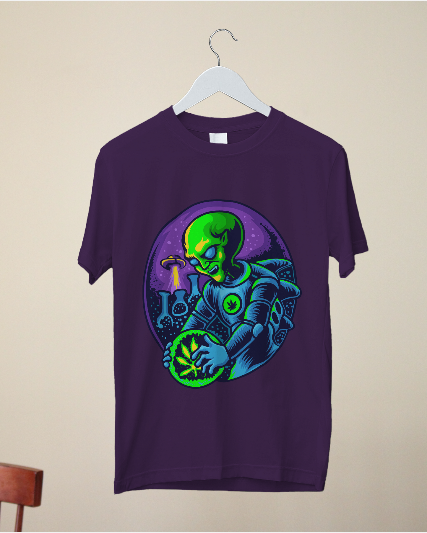 Printed Men T-Shirt | Alien research on cannabis