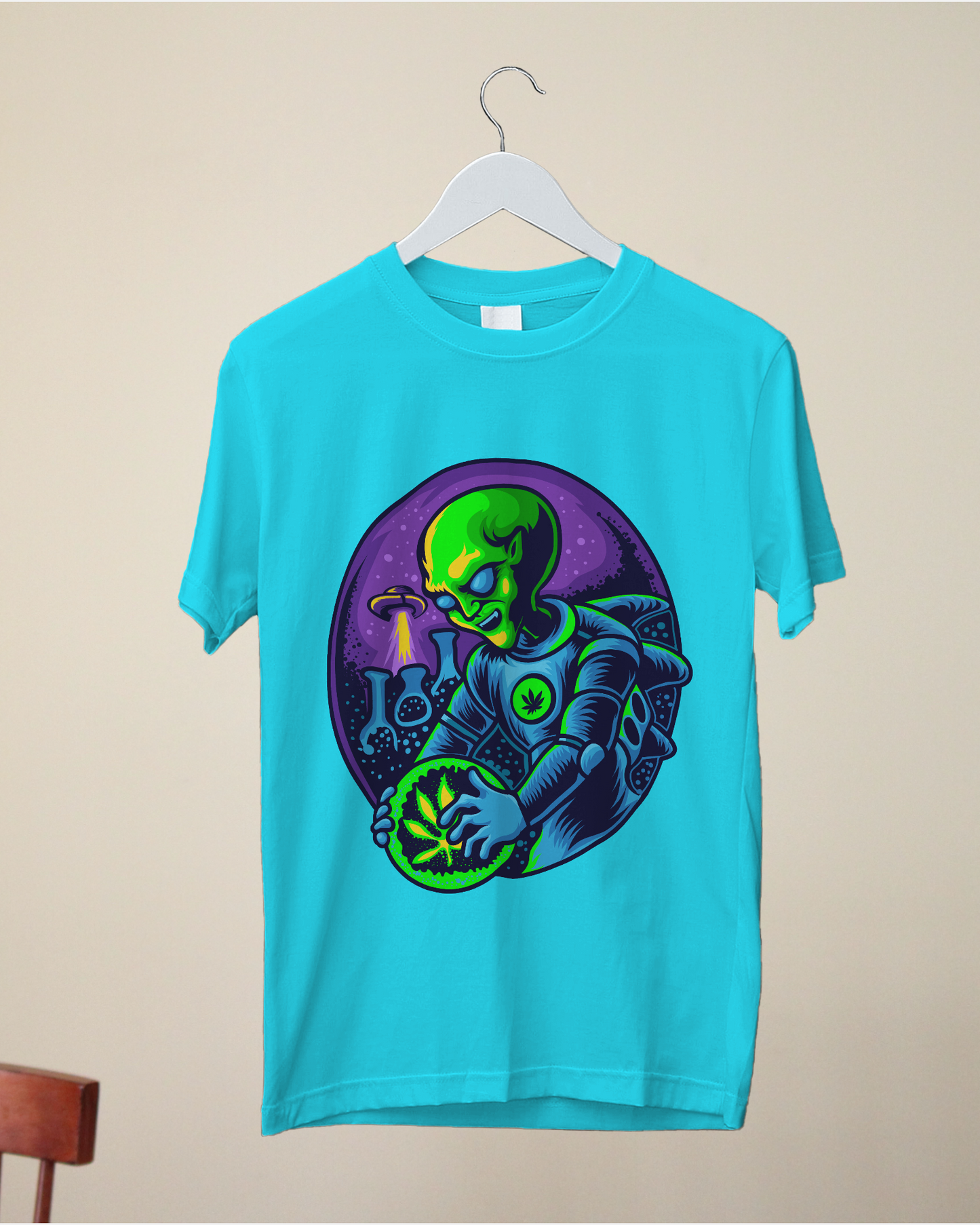 Printed Men T-Shirt | Alien research on cannabis
