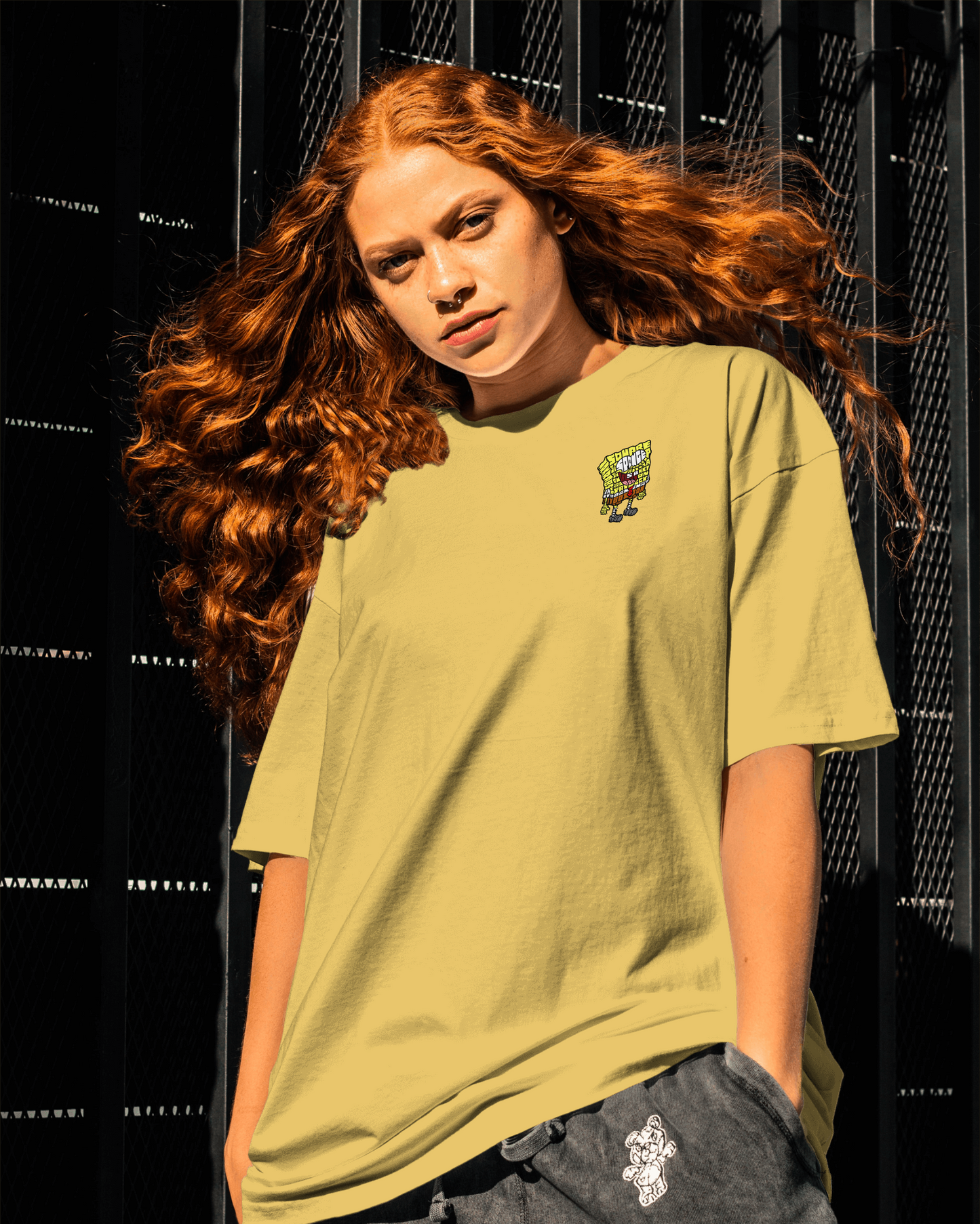 Printed Unisex Oversized T-Shirt | Yellow Is New Black