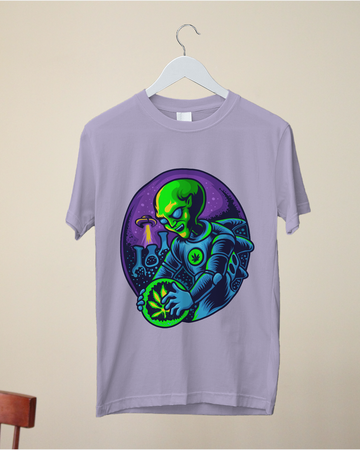 Printed Men T-Shirt | Alien research on cannabis