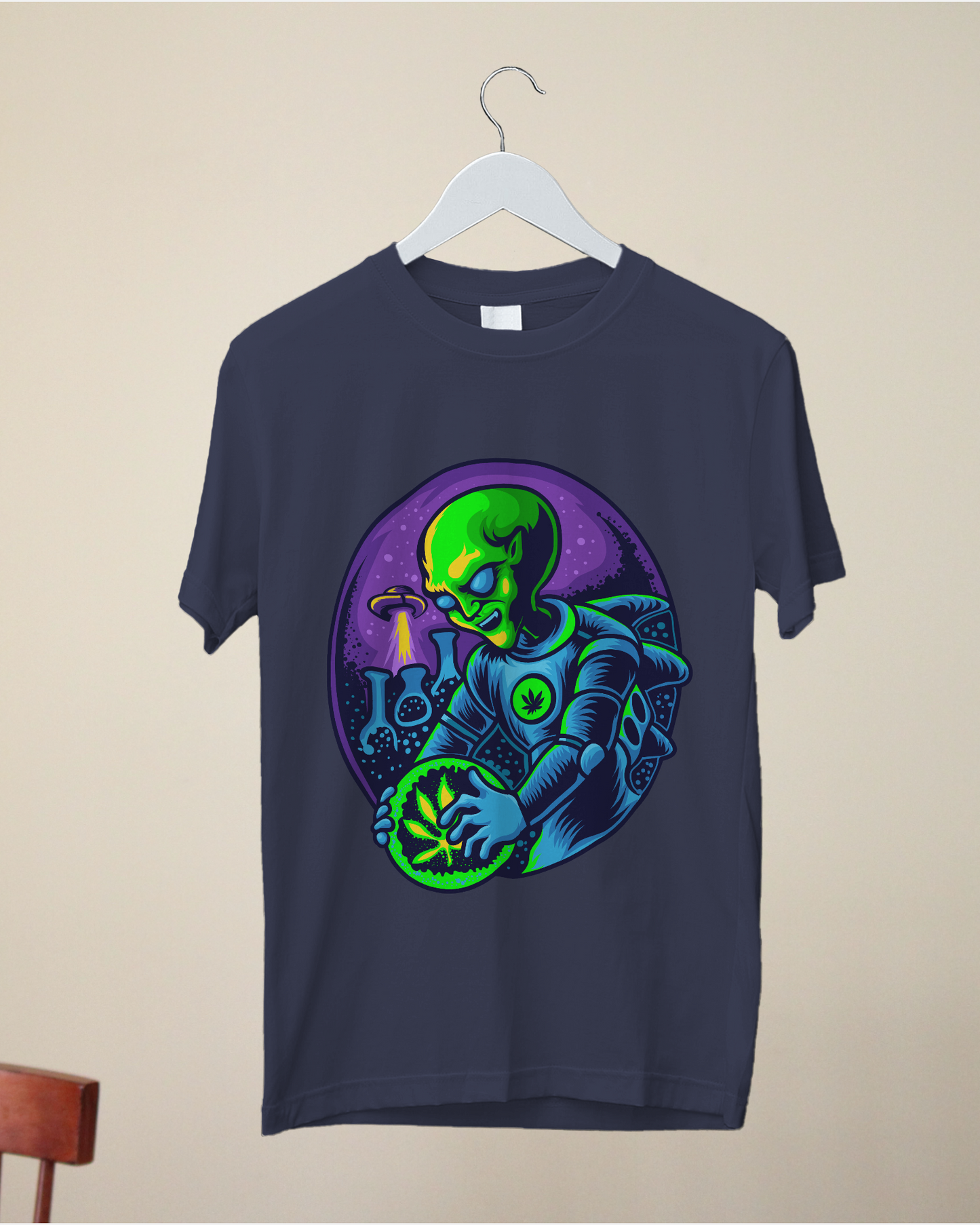 Printed Men T-Shirt | Alien research on cannabis
