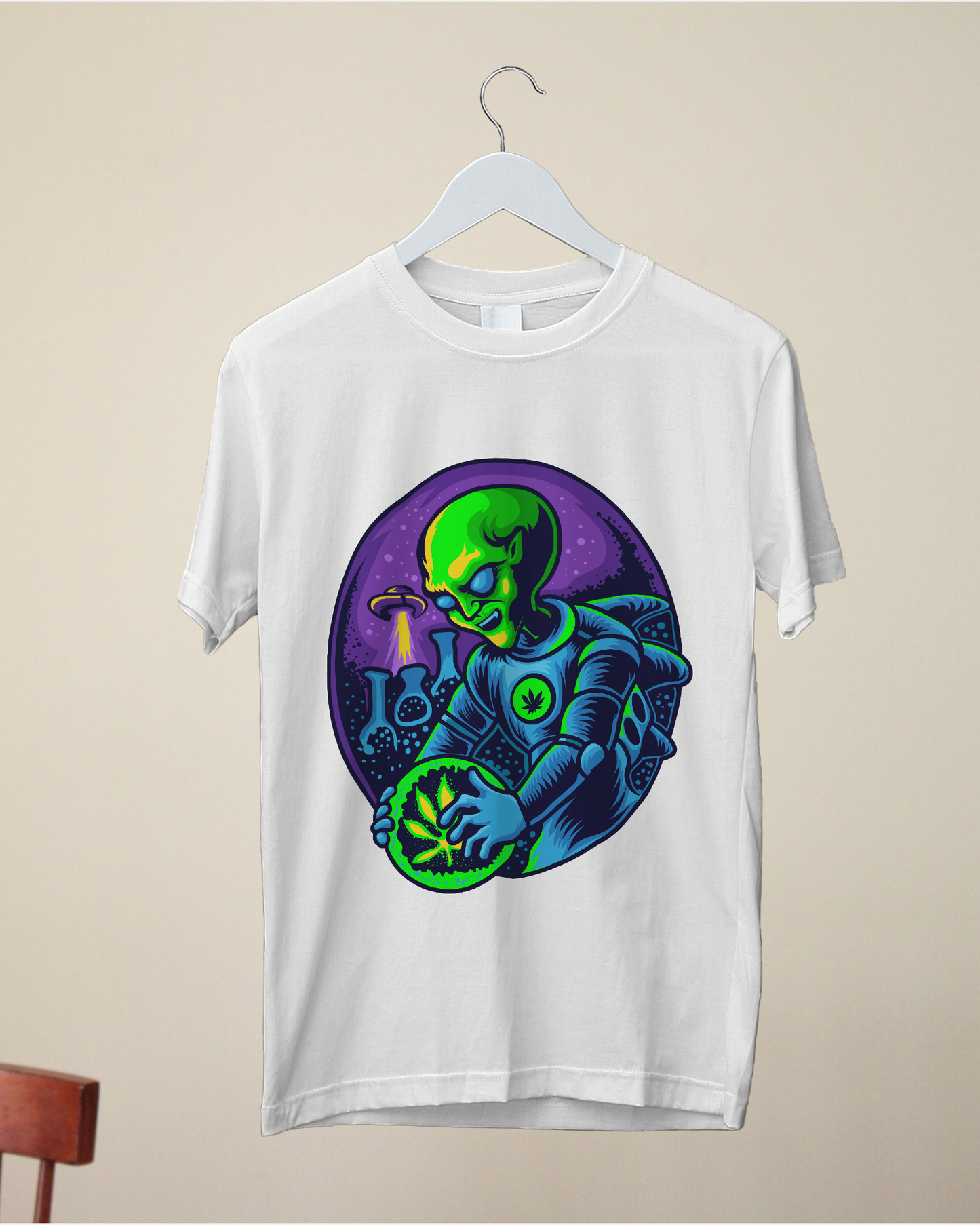 Printed Men T-Shirt | Alien research on cannabis